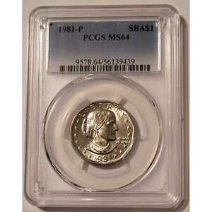 1981 P Susan B Anthony Dollar MS64 PCGS
